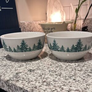 Dollar Tree Royal Norfolk Christmas bowl set of 2